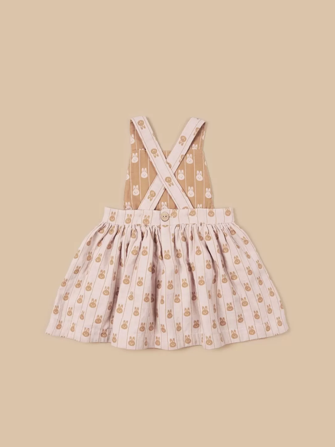 Bunny Stripe Reversible Pinafore<Huxbaby Fashion