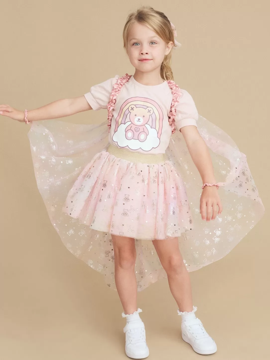 Cloud Bear Tulle Skirt<Huxbaby Store