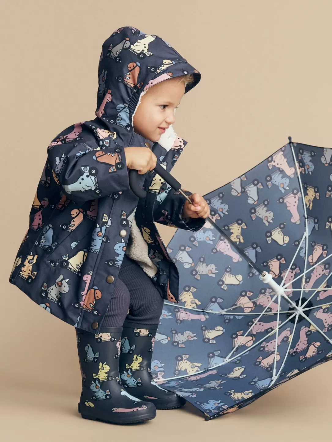 Dino Racer Raincoat<Huxbaby Best Sale