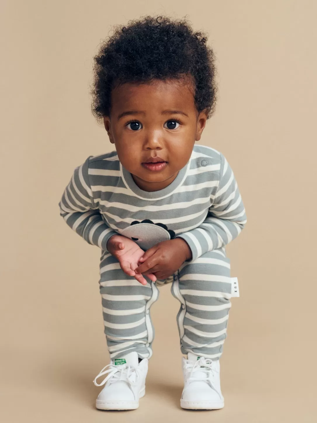 Dino Stripe Romper<Huxbaby Fashion