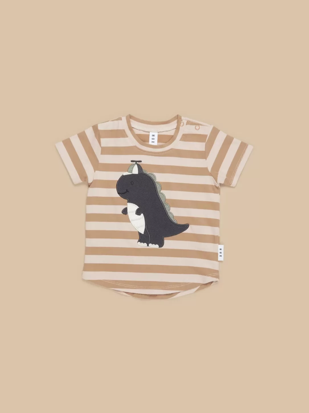 Dino Stripe T-Shirt<Huxbaby Store