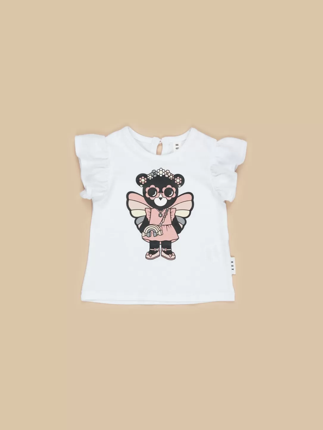 Fairy Bear Frill T-Shirt<Huxbaby New