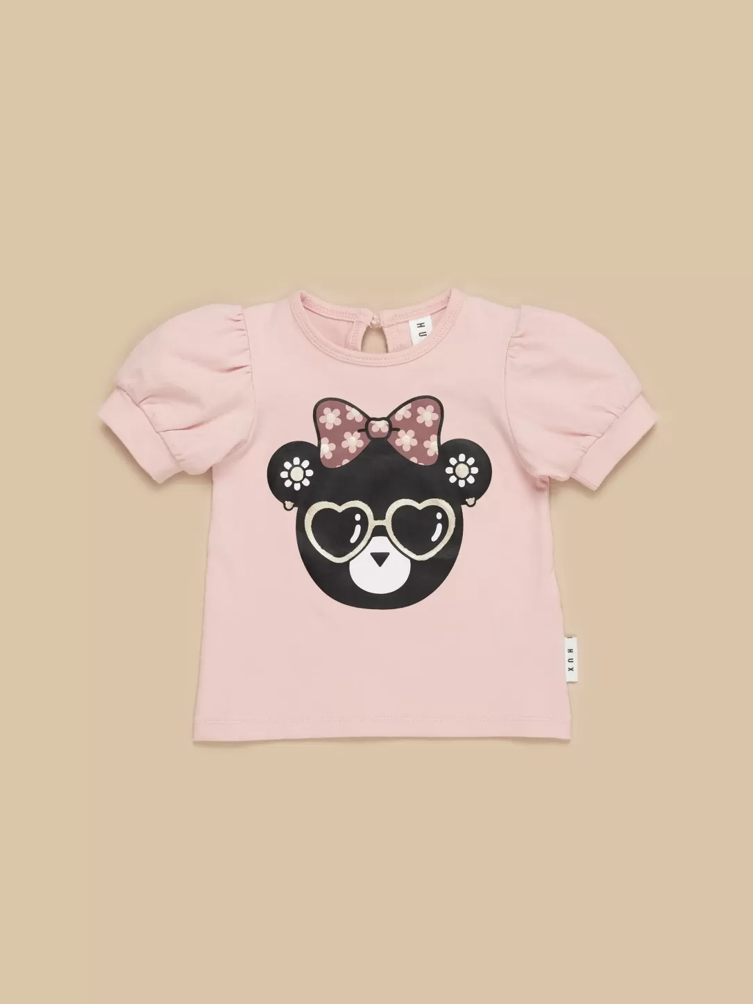 Flower Hux Bear Puff T-Shirt<Huxbaby Flash Sale