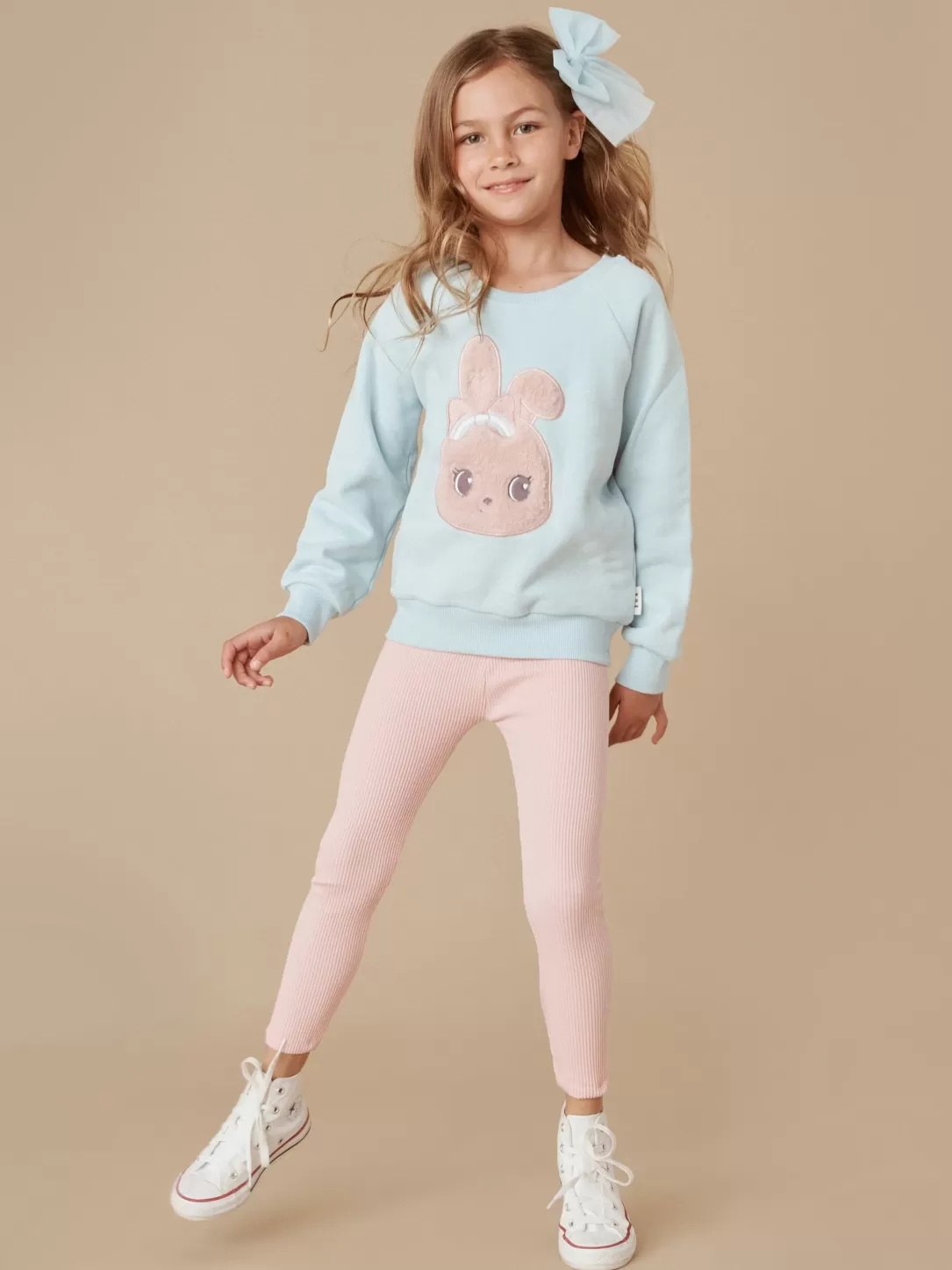 Fur Bunny Sweatshirt<Huxbaby Fashion