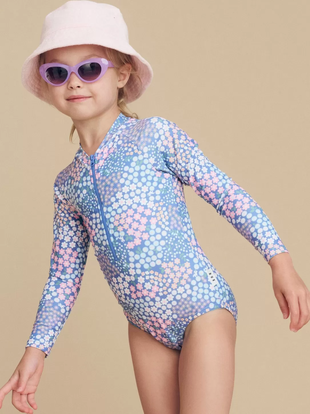 Garden Floral Zip Swimsuit<Huxbaby Best Sale