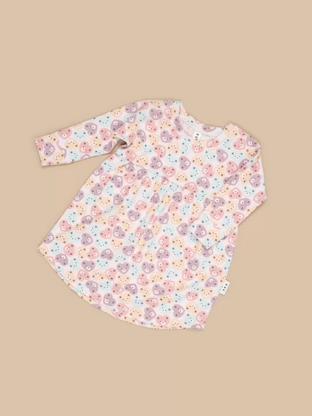 Heart Bear Swirl Dress<Huxbaby Shop