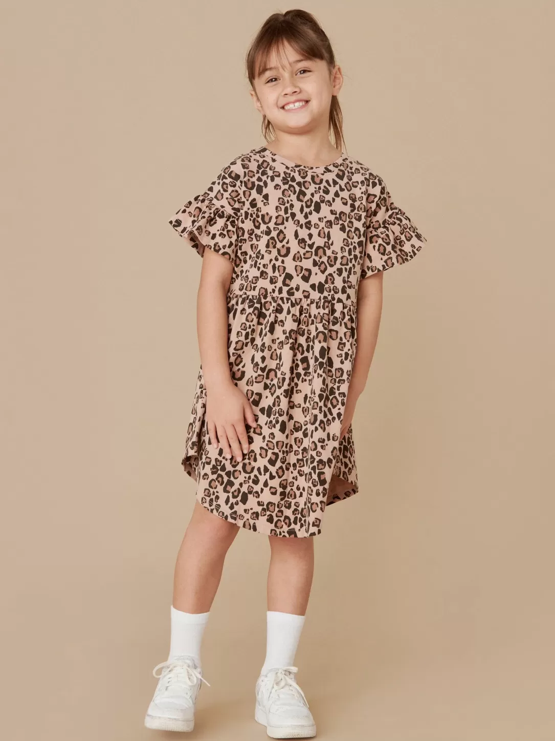 Jaguar Frill Swirl Dress<Huxbaby Discount