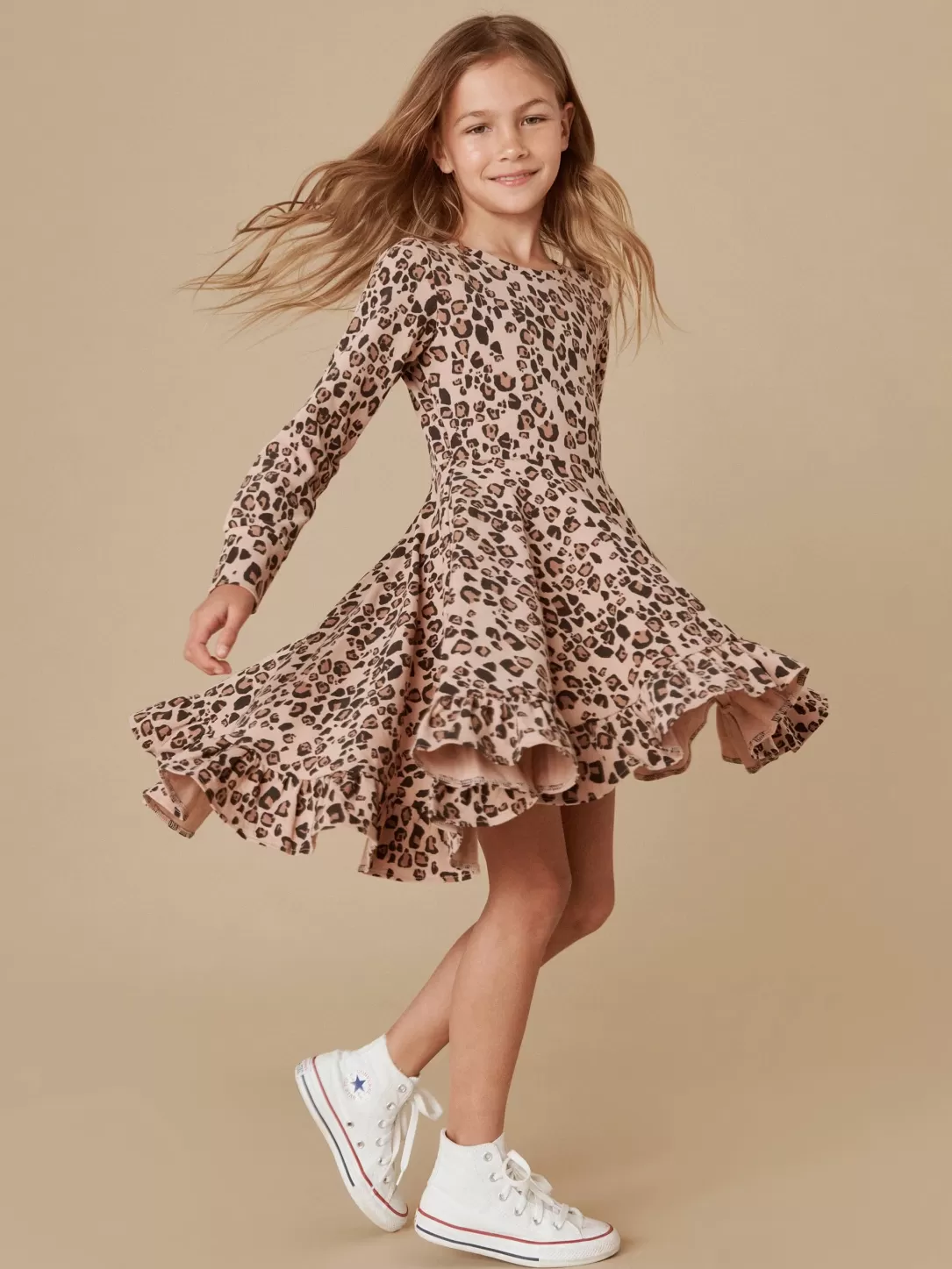 Jaguar Long Sleeve Swing Dress<Huxbaby Best