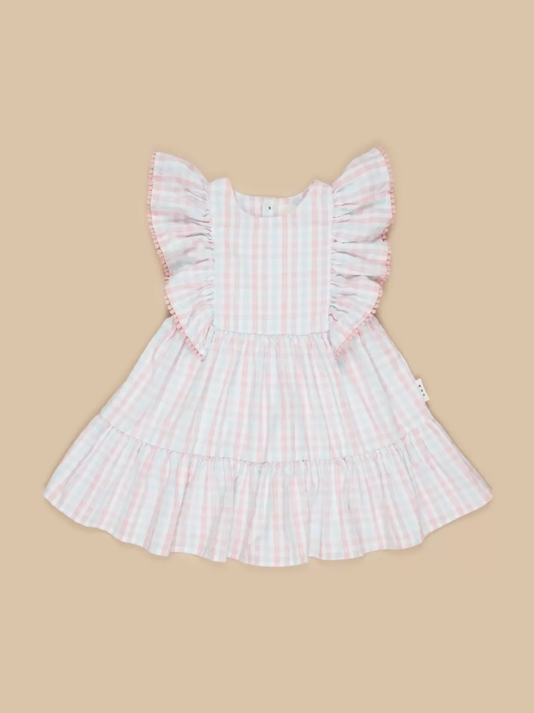 Jewel Check Dress<Huxbaby Best Sale