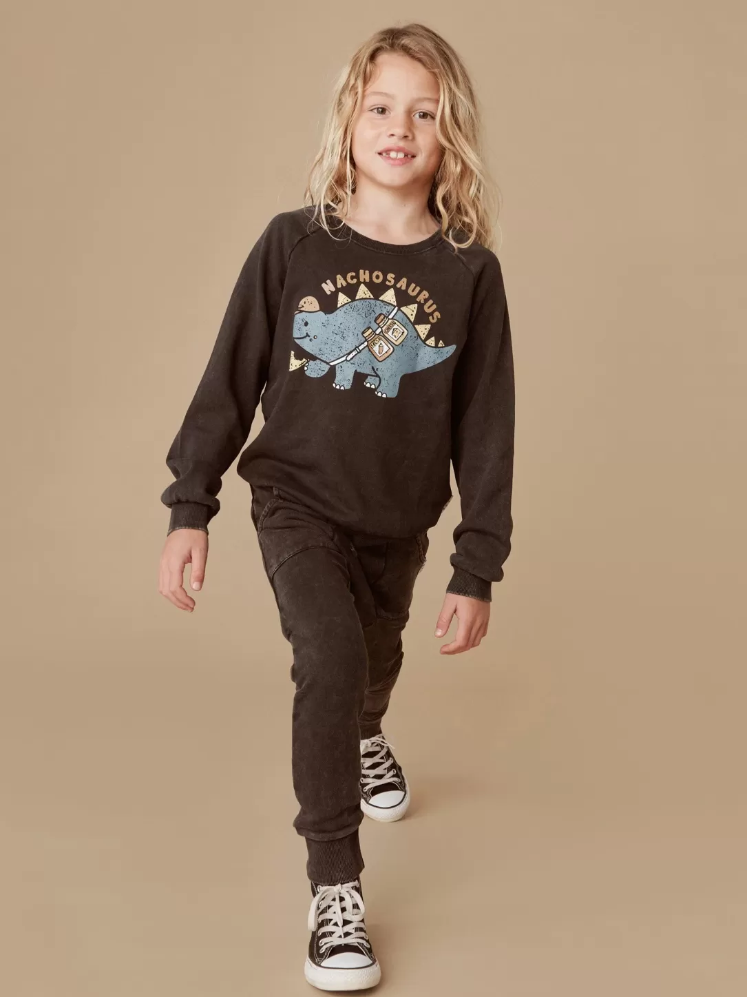 Nachosaurus Sweatshirt<Huxbaby Shop