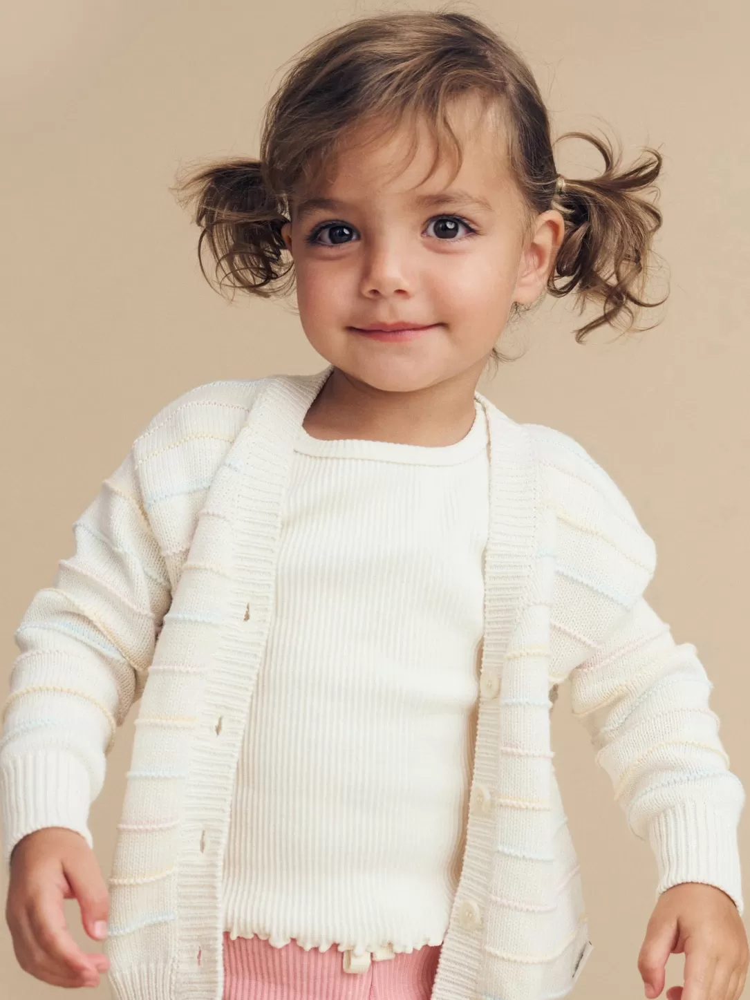 Pastel Stripe Boxy Cardi<Huxbaby Fashion