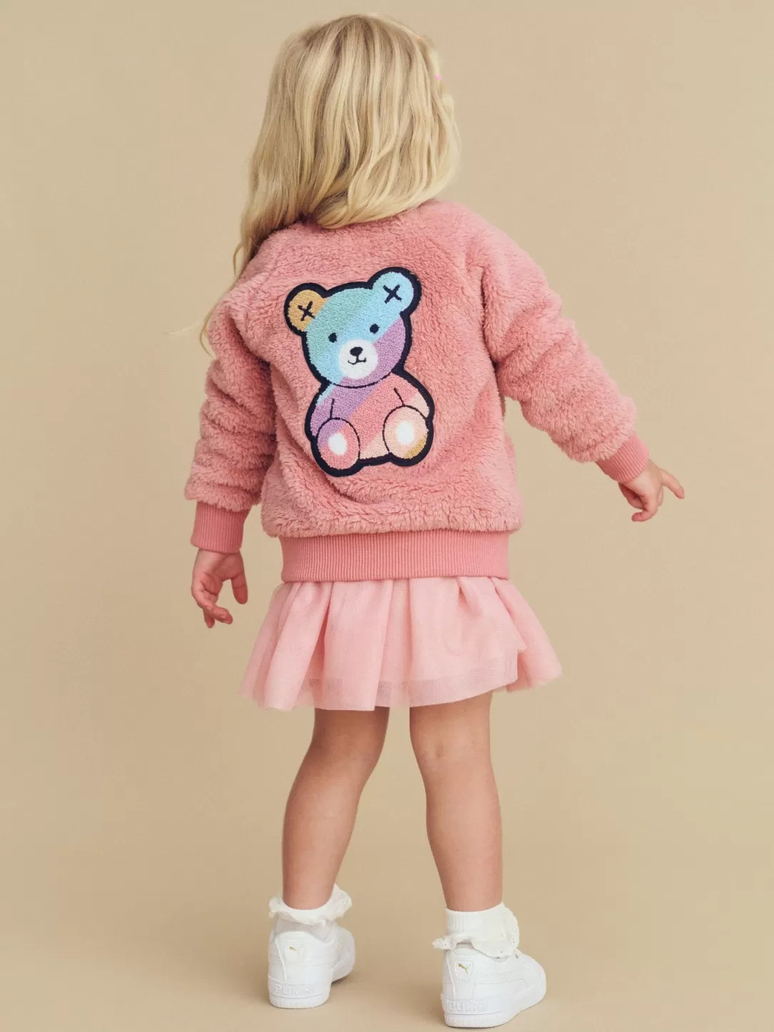 Rainbow Bear Fur Jacket<Huxbaby Flash Sale