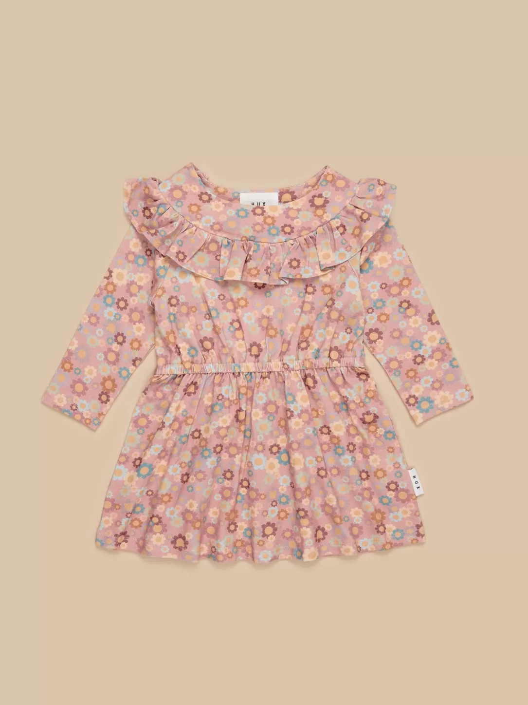 Rainbow Flower Bear Frill Dress<Huxbaby Online