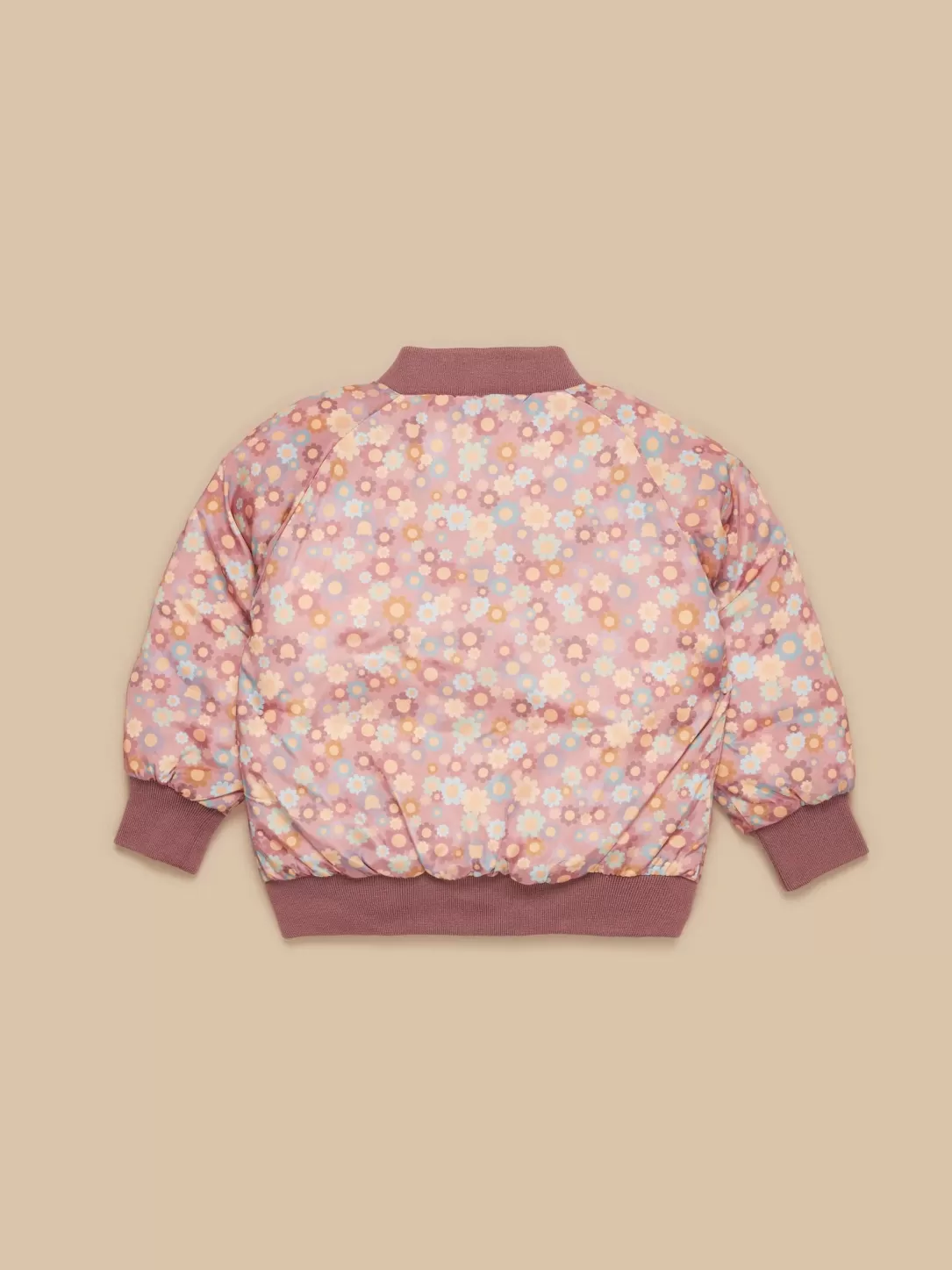 Rainbow Flower Bear Reversible Bomber<Huxbaby Best