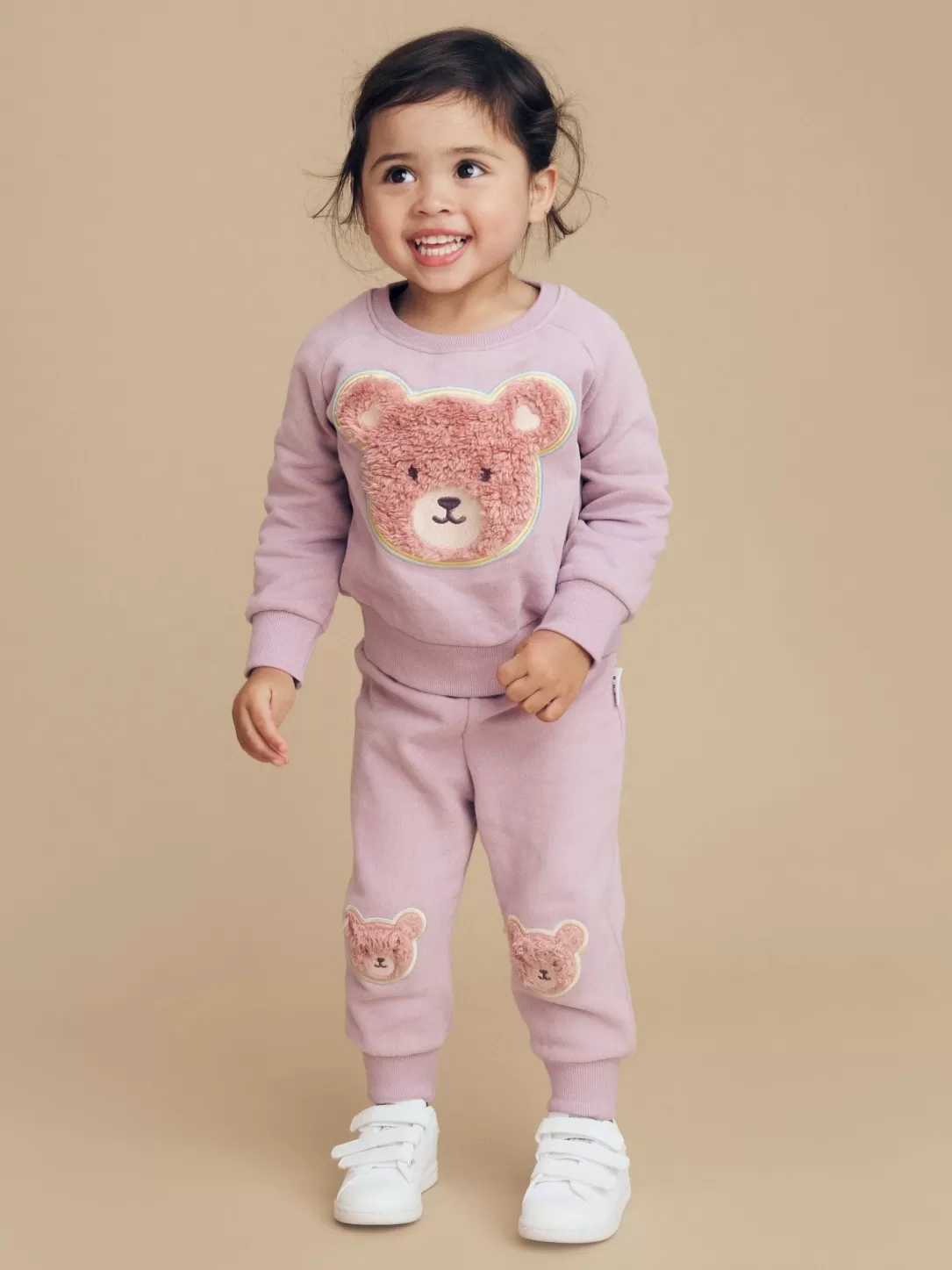 Rainbow Fur Bear Track Pant<Huxbaby Fashion