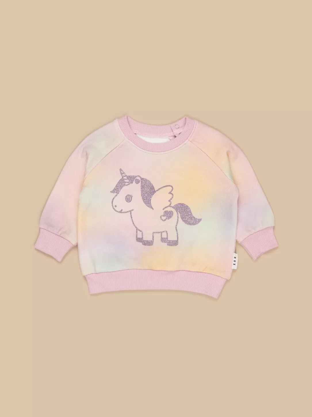 Rainbow Swirl Glittercorn Sweatshirt<Huxbaby Shop