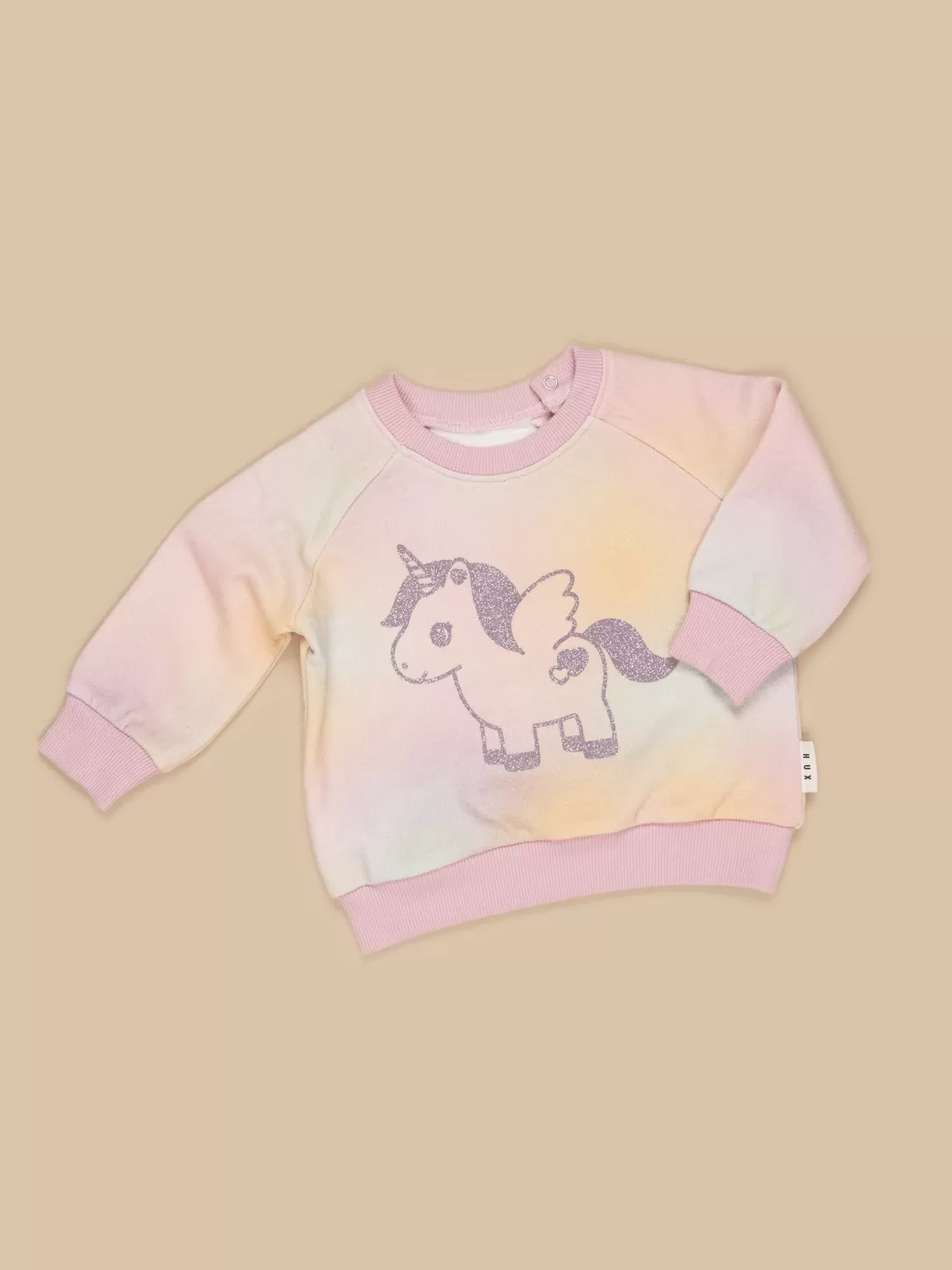 Rainbow Swirl Glittercorn Sweatshirt<Huxbaby Shop