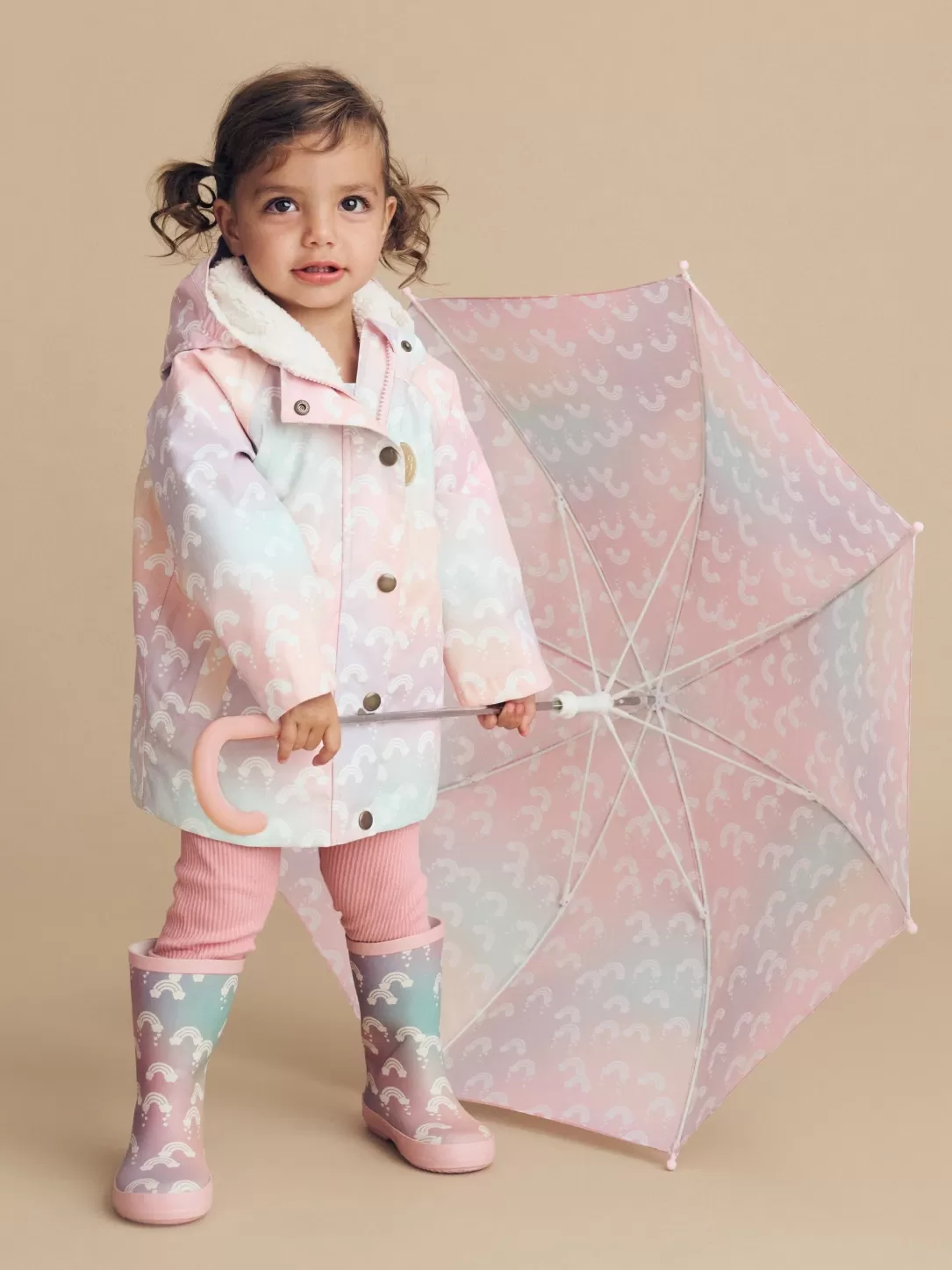 Rainbow Swirl Raincoat<Huxbaby Shop