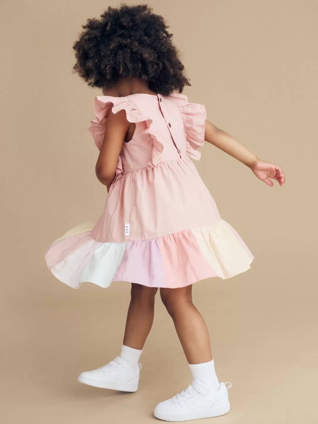 Riley Rainbow Hem Dress<Huxbaby Store