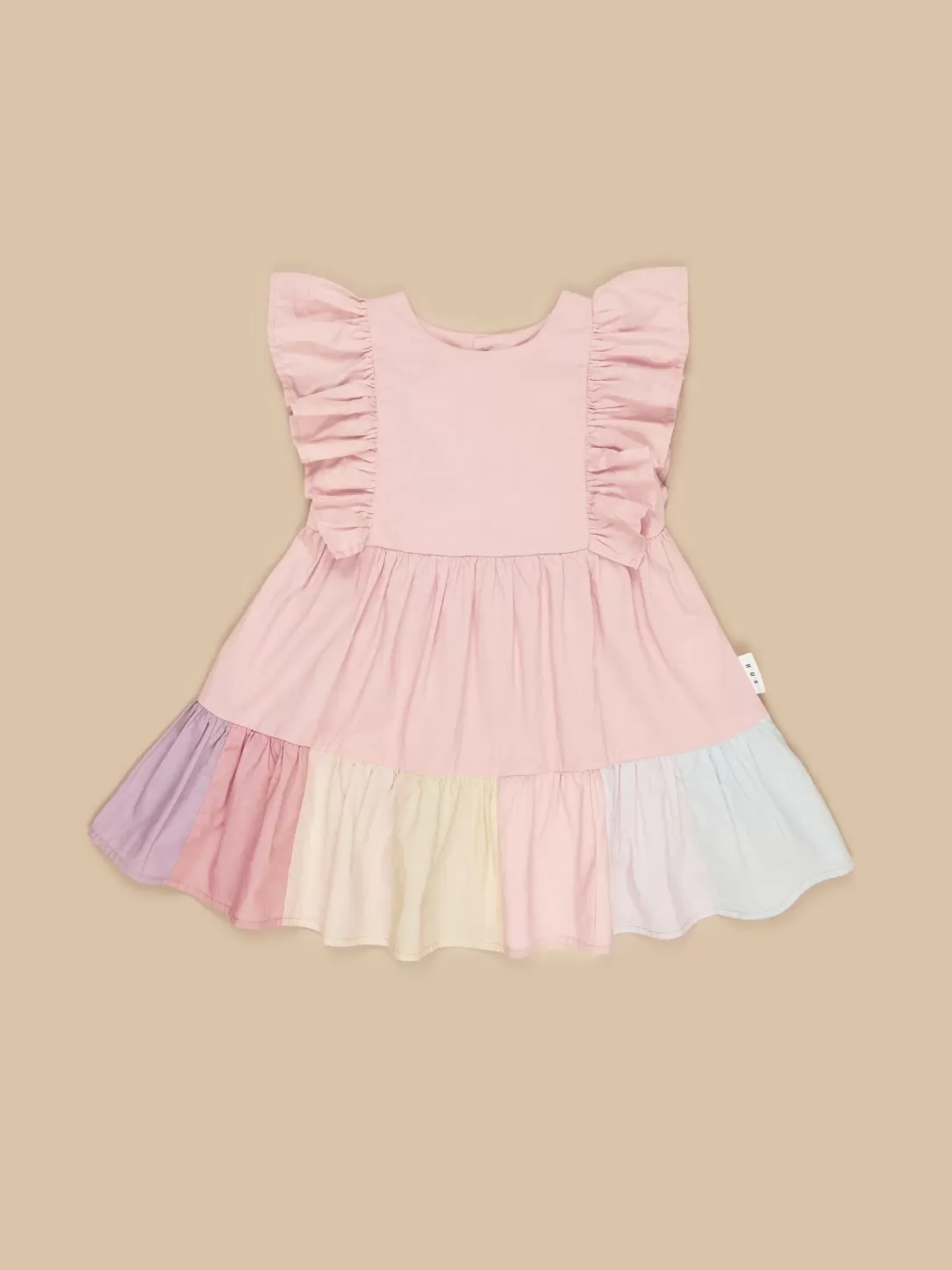 Riley Rainbow Hem Dress<Huxbaby Store