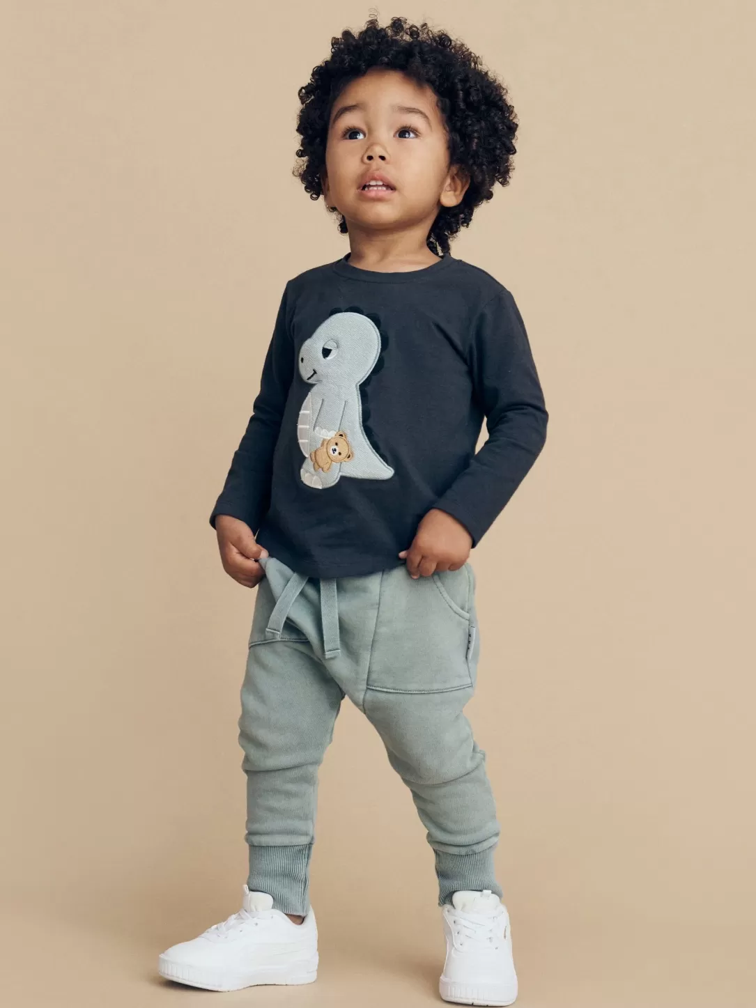 Sleepy Dino Top<Huxbaby Fashion