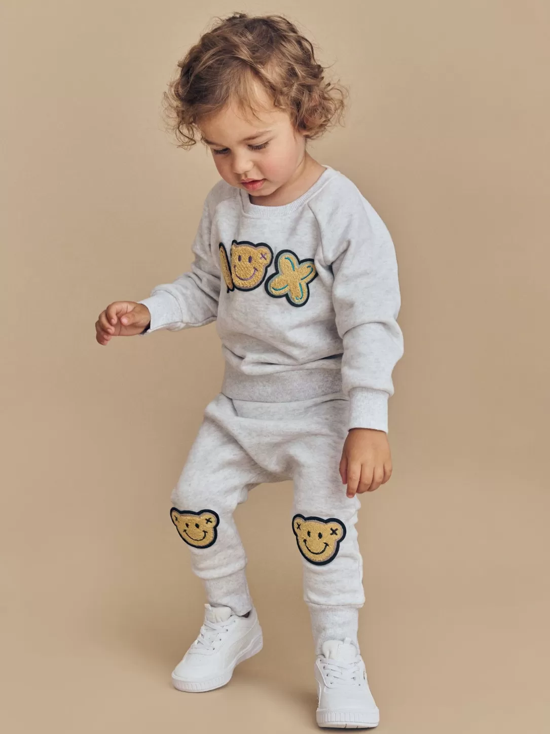 Smile Bear Drop Crotch Pant<Huxbaby Outlet