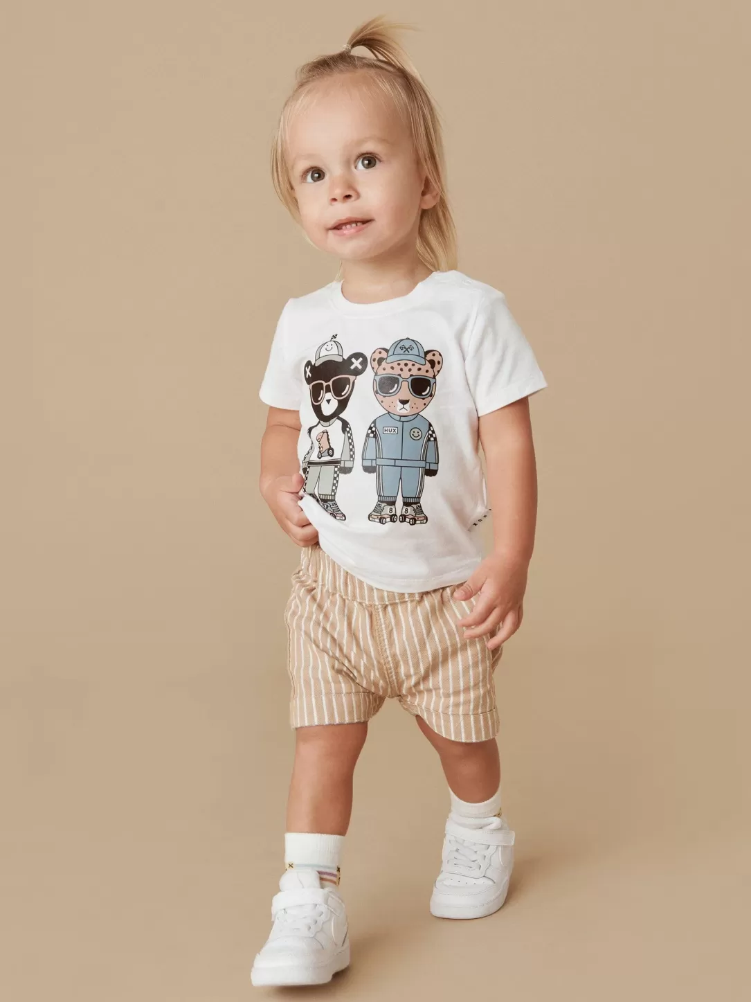 Stripe Reversible Chino Short<Huxbaby Hot