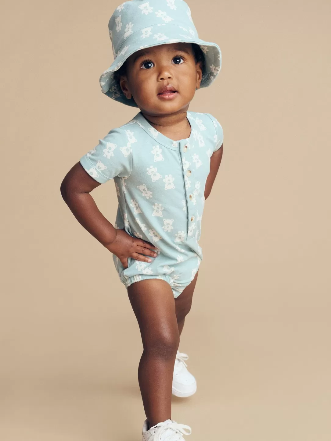 Tumble Bear Bubble Romper<Huxbaby Store