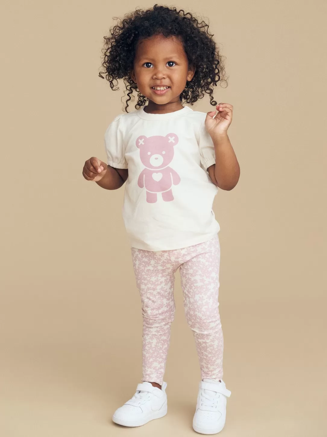 Tumble Bear Puff Sleeve Tee<Huxbaby Cheap