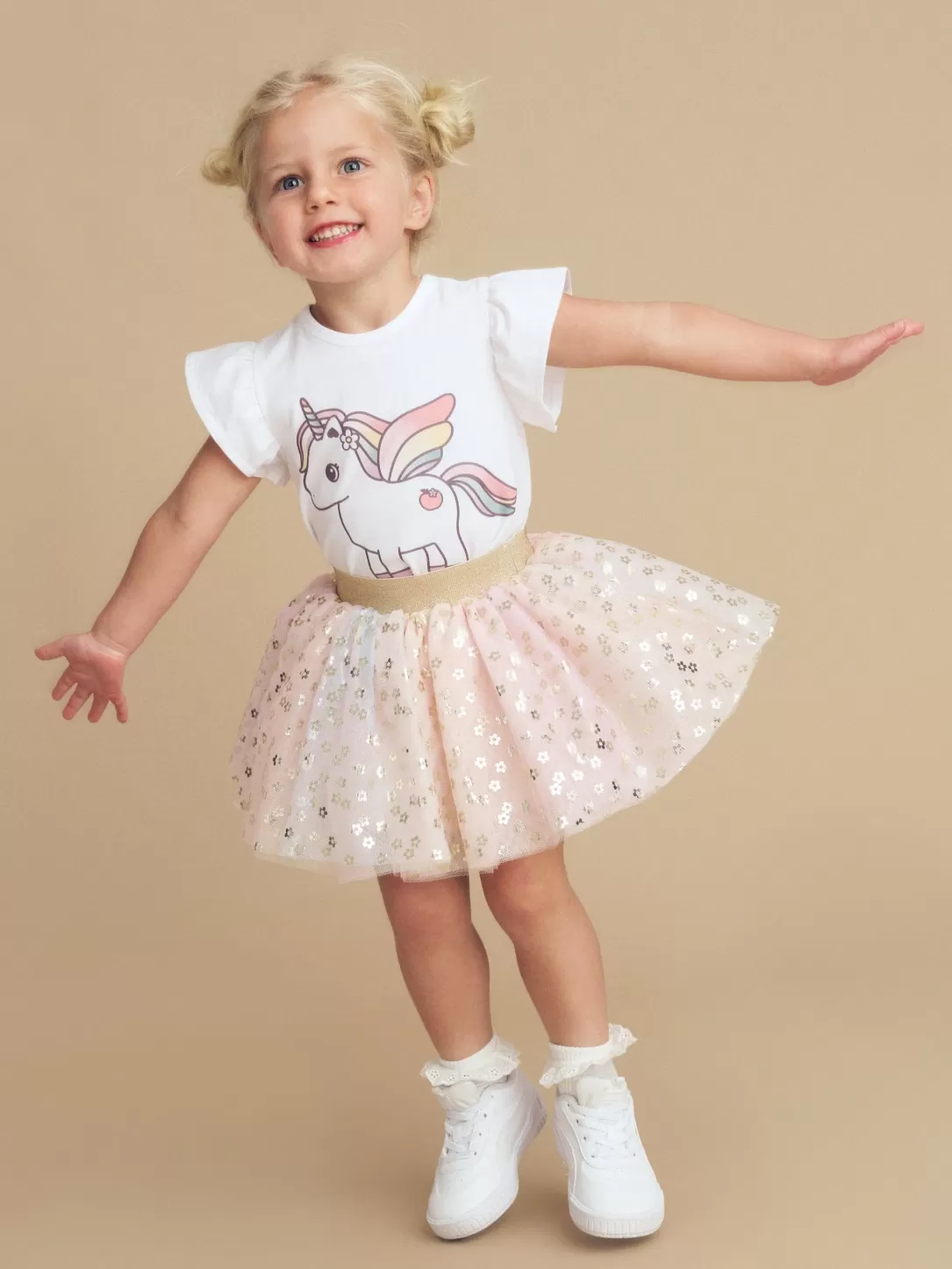 Unicorn Frill T-Shirt<Huxbaby Cheap