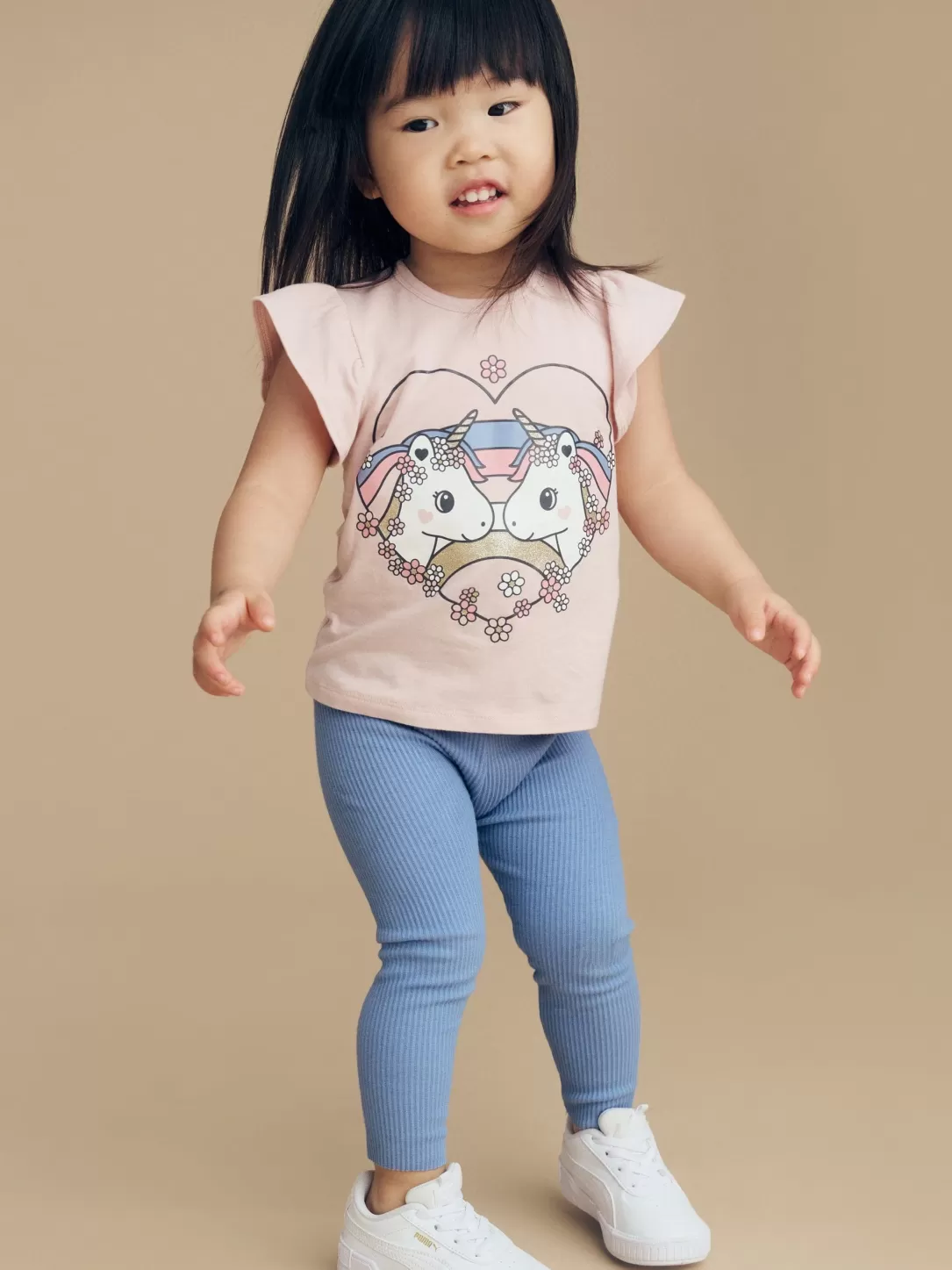 Unicorn Heart Frill T-Shirt<Huxbaby Best