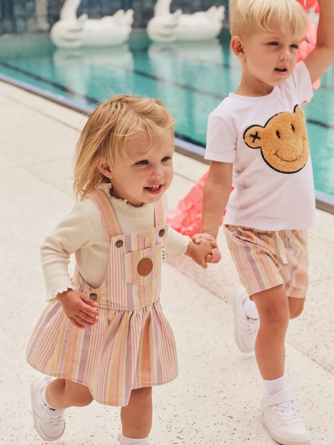 Vintage Stripe Overall Dress<Huxbaby Best